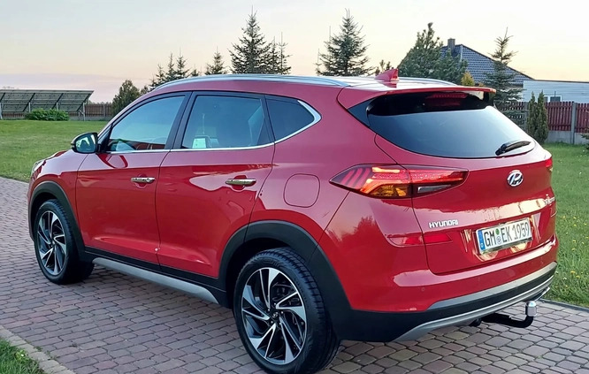 Hyundai Tucson cena 93800 przebieg: 120000, rok produkcji 2019 z Dobrzyca małe 631